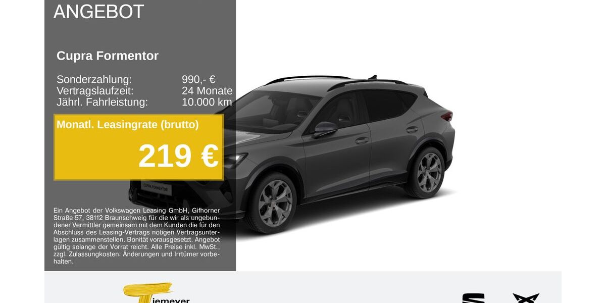 Cupra Formentor 18.448 km 34.190 &euro; Duisburg 47059