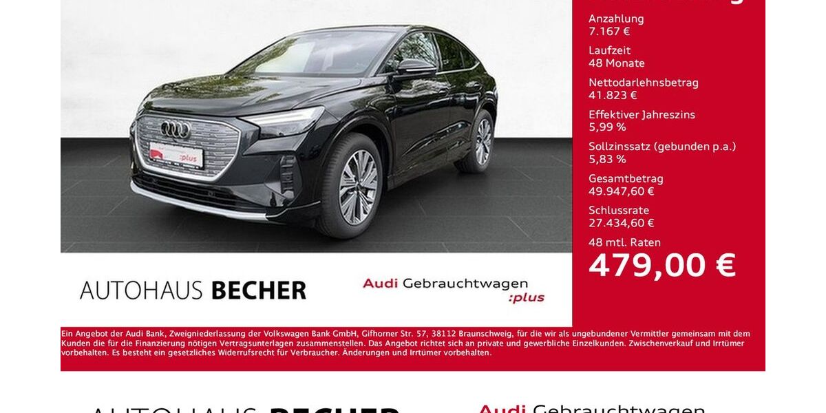 Audi Q4 e-tron 10.348 km 48.990 &euro; Wesel 46485