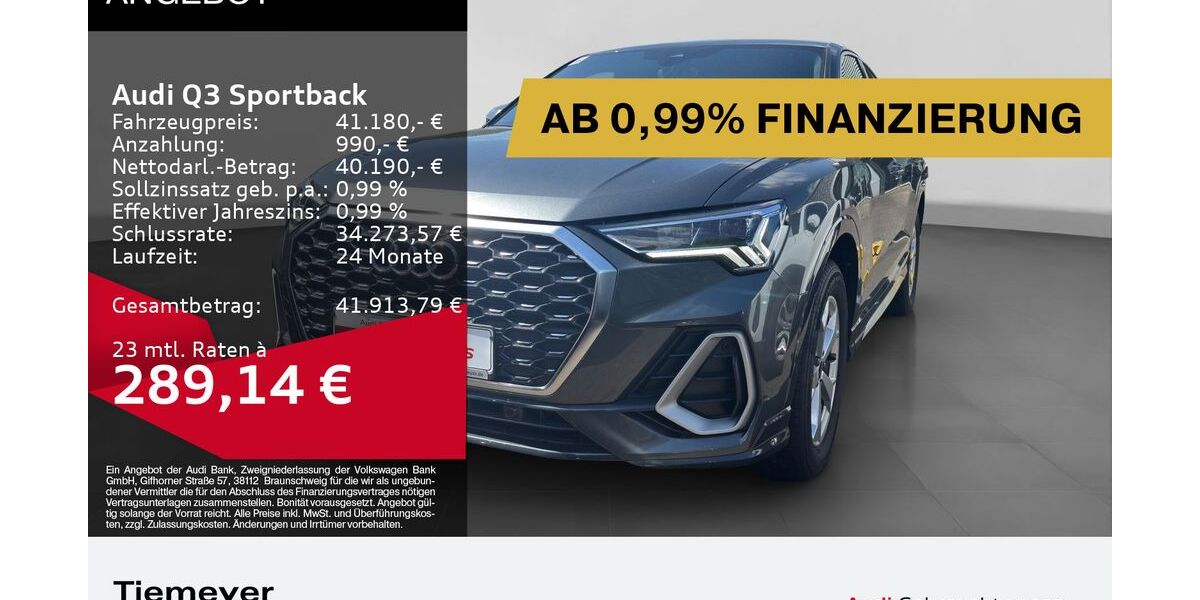 Audi Q3 6.929 km 38.380 &euro; Dorsten 46284