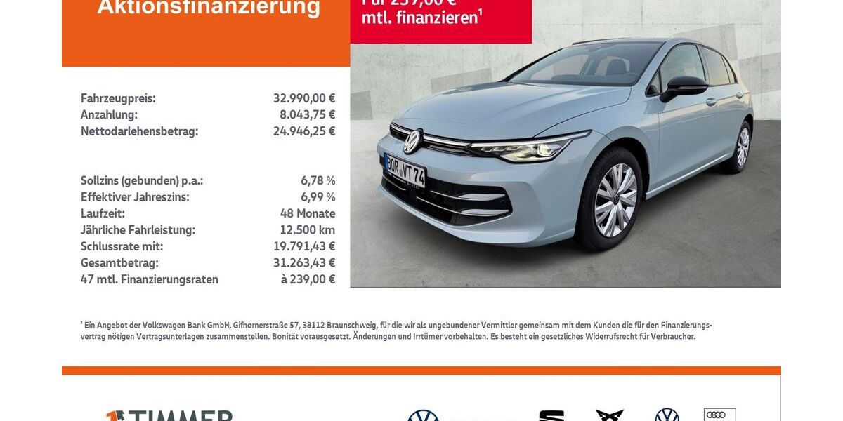 VW Golf 11.999 km 32.990 &euro; Borken 46325