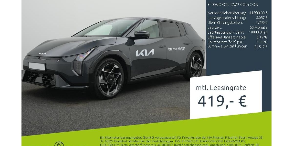 Kia EV4 9.900 km 43.420 &euro; Bocholt 46395