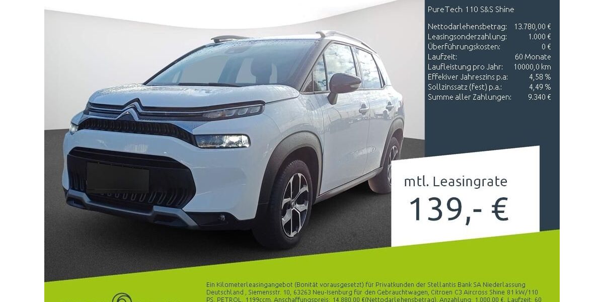 Citroen C3 Aircross 15.692 km 12.540 &euro; Bocholt 46395