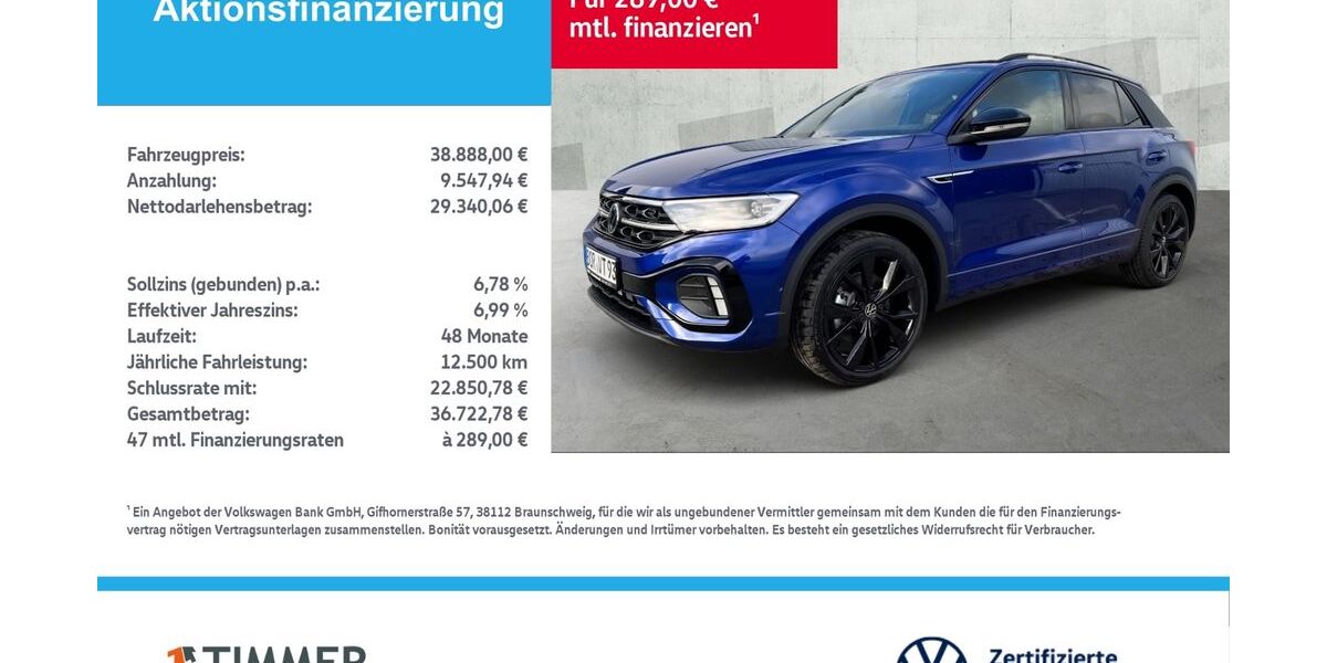 VW T-Roc 9.999 km 38.888 &euro; Borken 46325