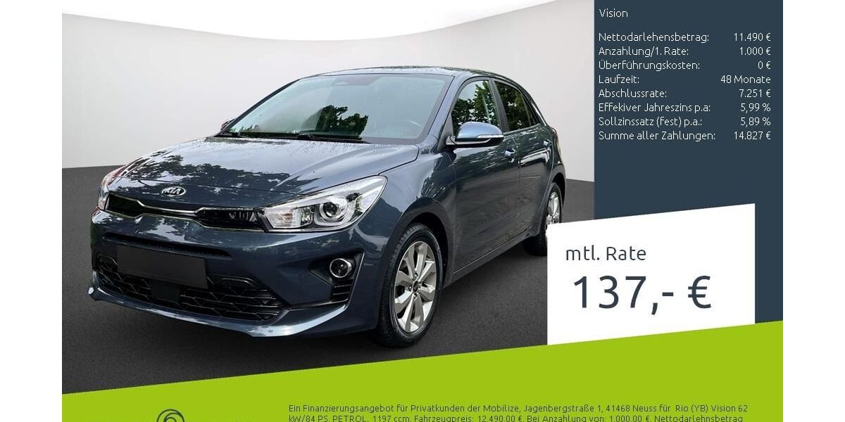 Kia Rio 57.851 km 12.490 &euro; Borken 46325