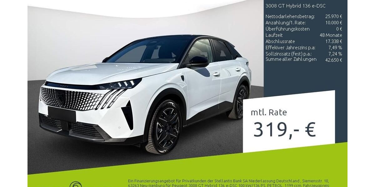 Peugeot 3008 10.300 km 35.970 &euro; Bocholt 46395