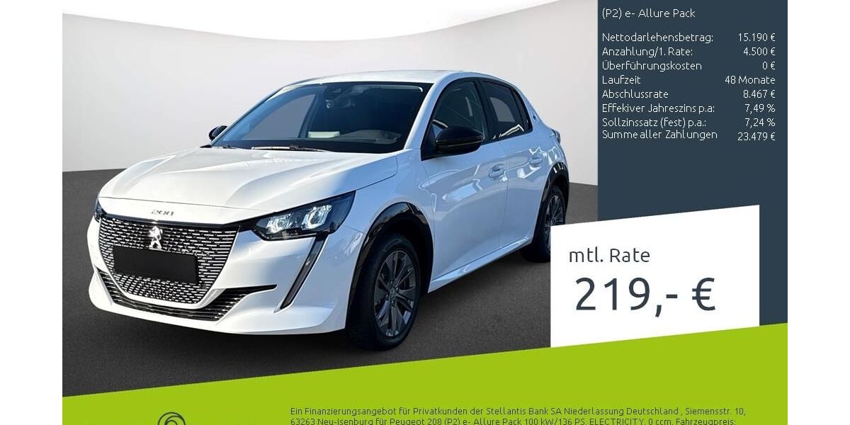 Peugeot 208 10.200 km 19.949 &euro; Bocholt 46395