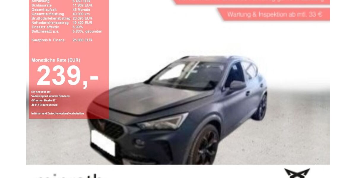 Cupra Formentor 56.930 km 24.630 &euro; Moers-Hülsdonk 47441