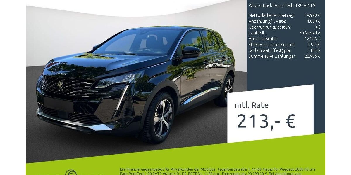 Peugeot 3008 36.110 km 23.990 &euro; Borken 46325