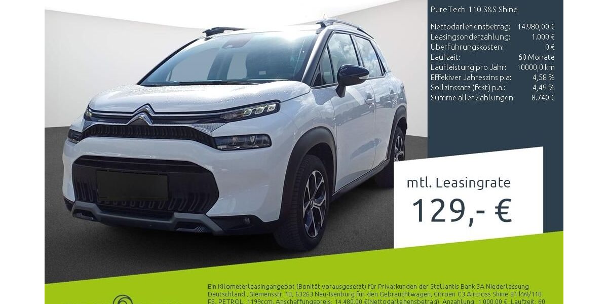 Citroen C3 Aircross 19.201 km 14.470 &euro; Borken 46325
