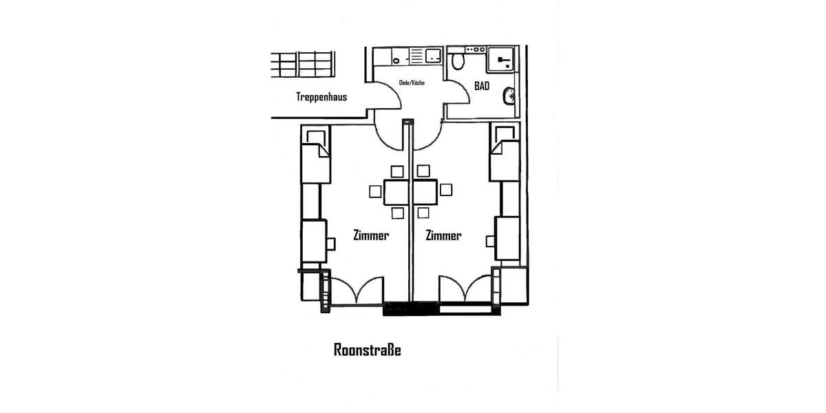 Etagenwohnung Bocholt Stenern - 2 Zimmer, 49 m&sup2;, 395&euro; | Angebot:26071940