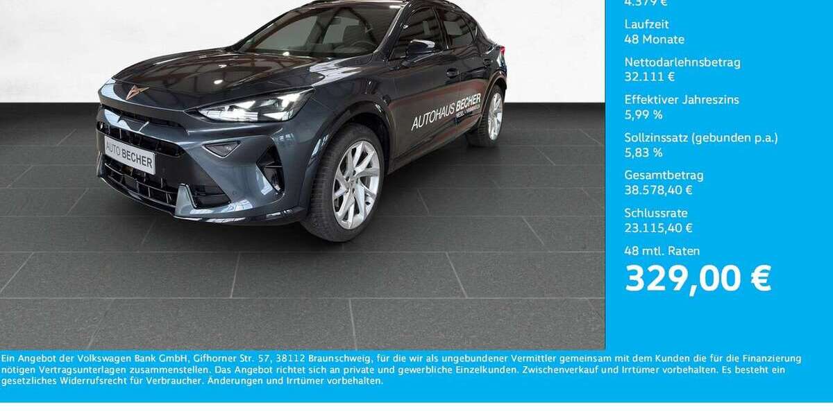 Cupra Formentor 12.187 km 36.490 &euro; Wesel 46485