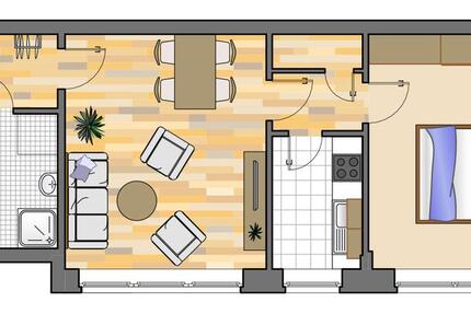 Wohnung Dorsten - 2 Zimmer, 50 m&sup2;, 439&euro; | Angebot:25342919