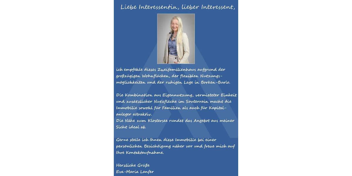 Mehrfamilienhaus, Wohnhaus Borken / Burlo Borkenwirthe/Burlo - 7 Zimmer, 246 m&sup2;, 399.000&euro; | Angebot:25741109