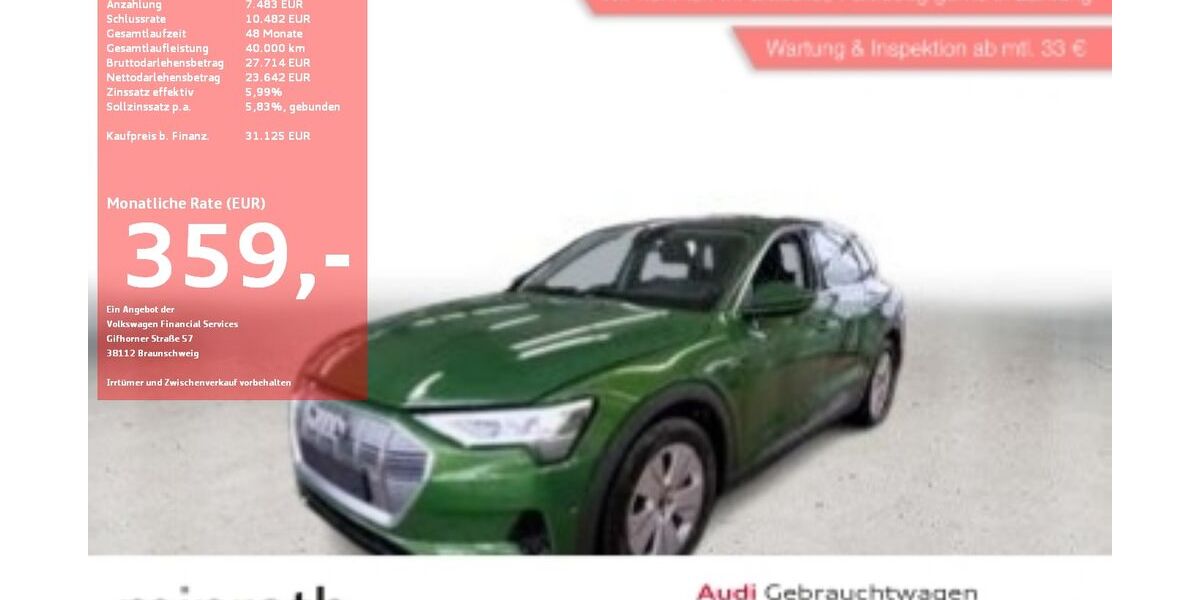 Audi e-tron 46.160 km 30.625 &euro; Moers-Hülsdonk 47441
