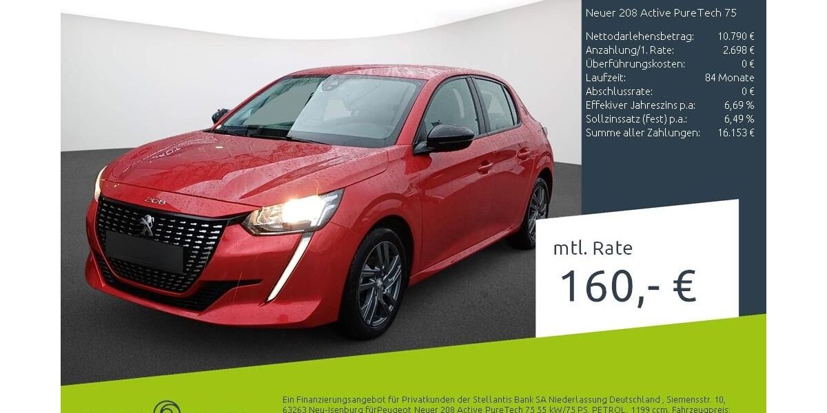 Peugeot 208 25.009 km 13.489 &euro; Borken 46325