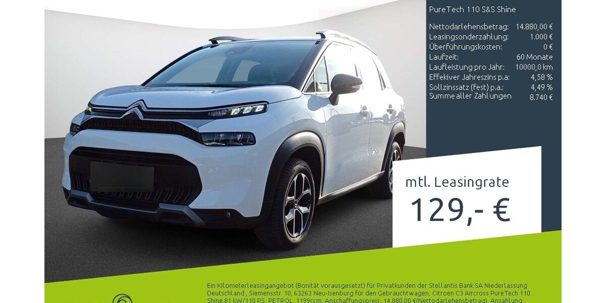 Citroen C3 Aircross 19.596 km 13.170 &euro; Bocholt 46395