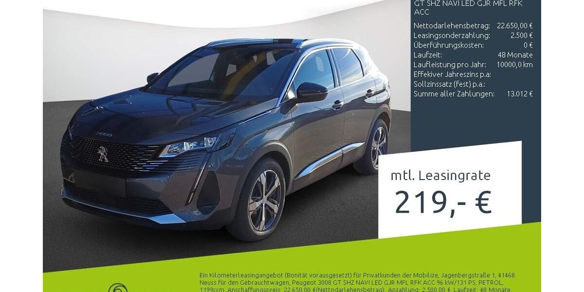 Peugeot 3008 53.029 km 22.930 &euro; Borken 46325