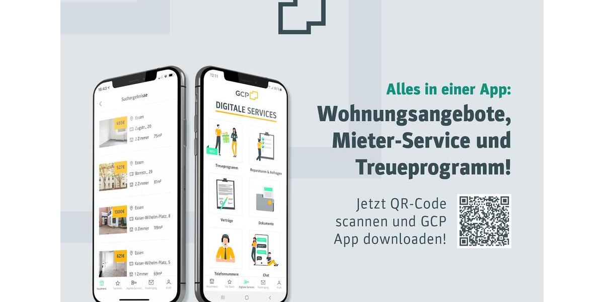 Erdgeschoßwohnung Duisburg Laar - 2 Zimmer, 48 m&sup2;, 360&euro; | Angebot:25959240