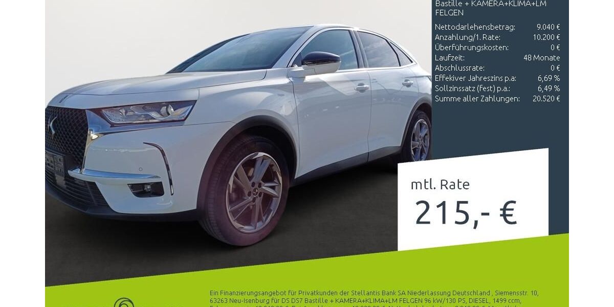 DS Automobiles DS7 (Crossback) 61.627 km 19.240 &euro; Borken 46325