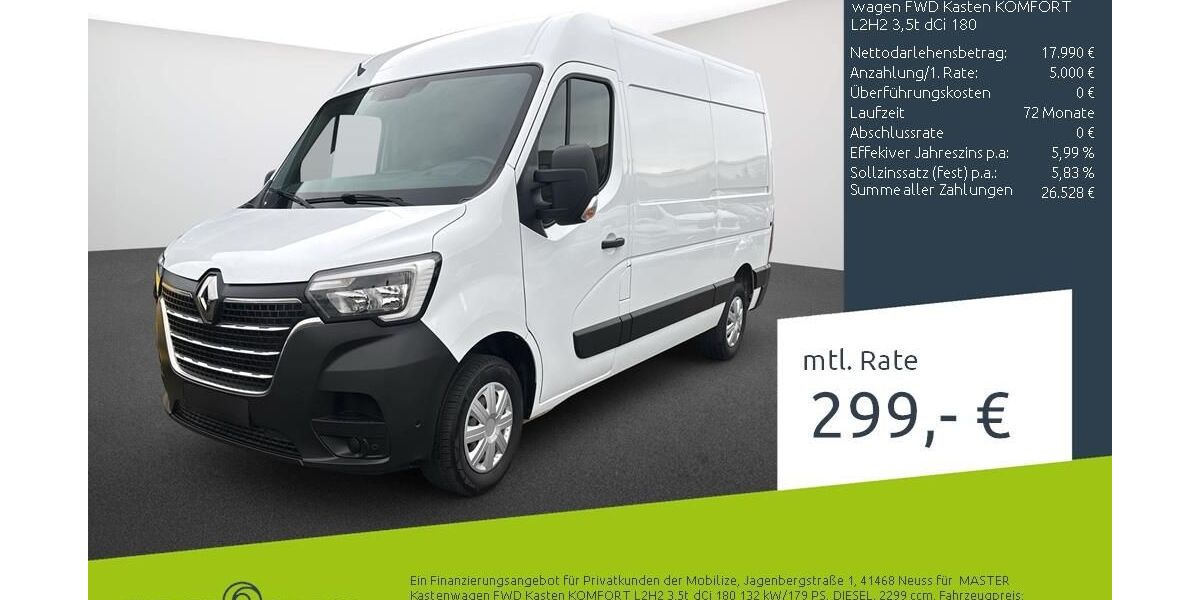 Renault Master 120.386 km 18.880 &euro; Bocholt 46395