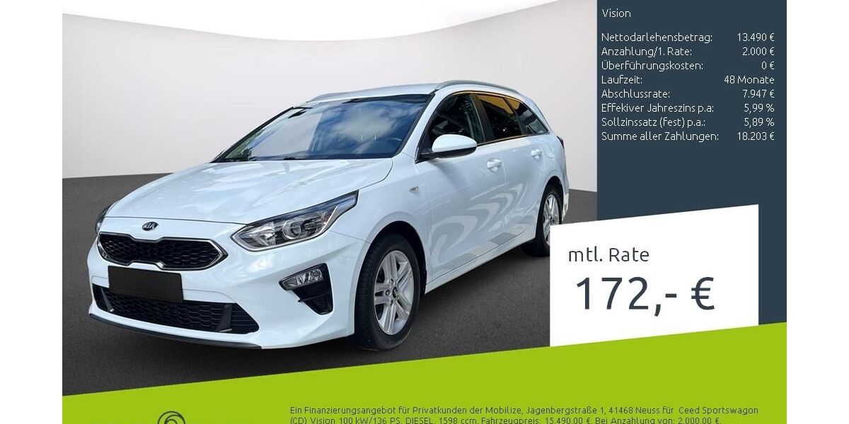 Kia ceed / Ceed 90.896 km 15.490 &euro; Borken 46325