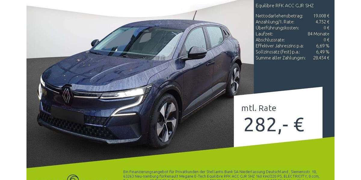 Renault Megane E-Tech 34.180 km 23.760 &euro; Borken 46325