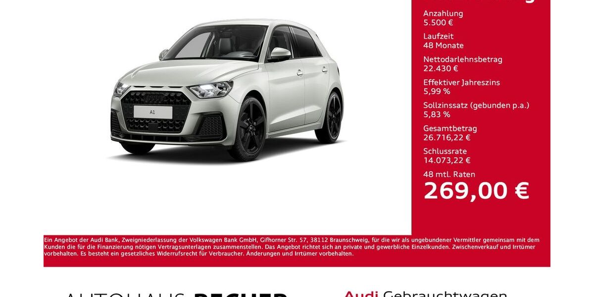Audi A1 4.555 km 27.460 &euro; Wesel 46485