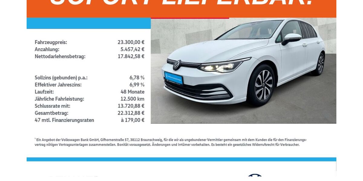 VW Golf 40.516 km 23.300 &euro; Borken 46325