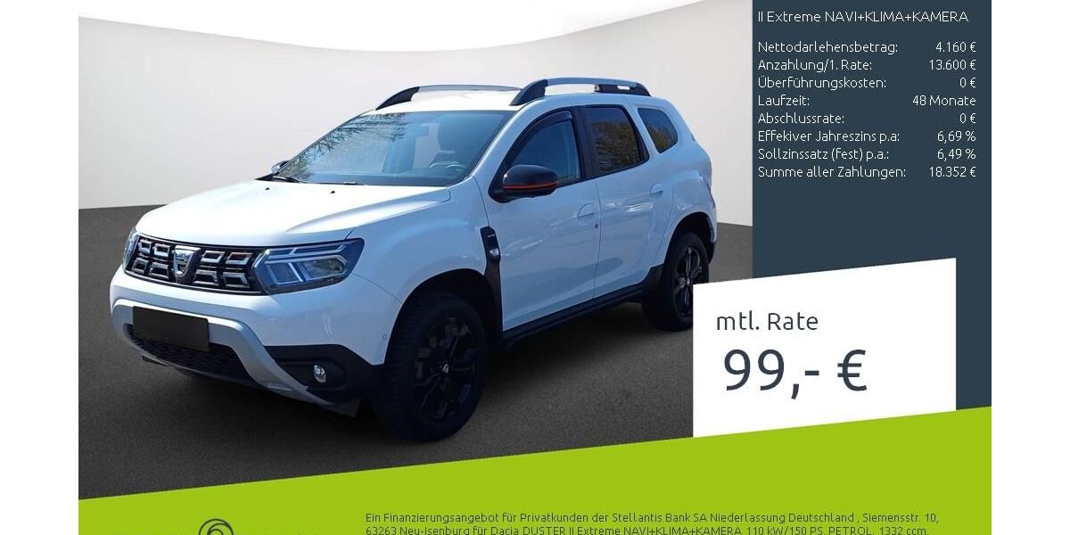 Dacia Duster 69.551 km 17.170 &euro; Borken 46325