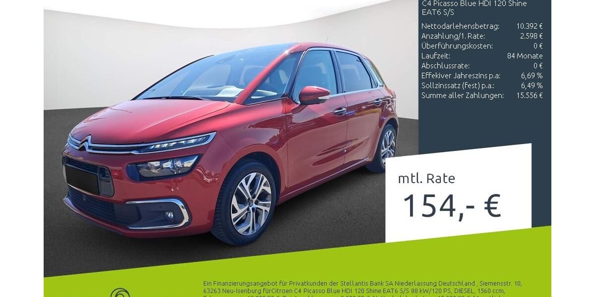 Citroen C4 Picasso 54.498 km 12.520 &euro; Bocholt 46395