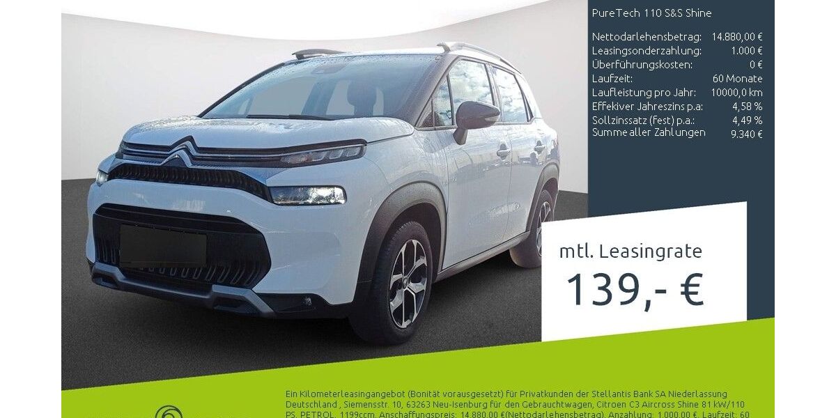 Citroen C3 Aircross 15.692 km 14.899 &euro; Bocholt 46395