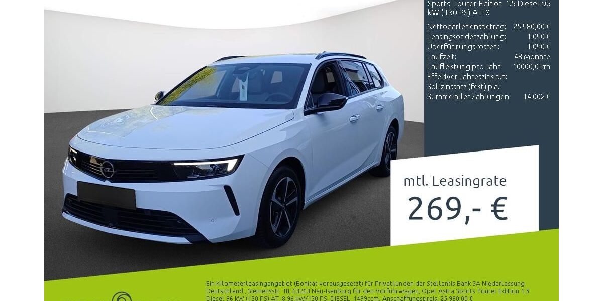 Opel Astra 10.350 km 24.760 &euro; Borken 46325