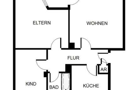 Wohnung Gelsenkirchen Hassel - 3 Zimmer, 64 m&sup2;, 439&euro; | Angebot:26098598