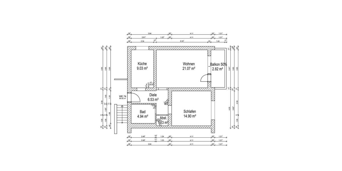 Etagenwohnung Duisburg Aldenrade - 2 Zimmer, 244 m&sup2;, 480.000&euro; | Angebot:26107579