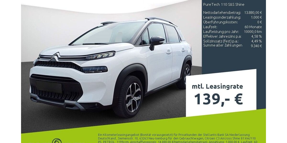 Citroen C3 Aircross 10.081 km 12.670 &euro; Bocholt 46395