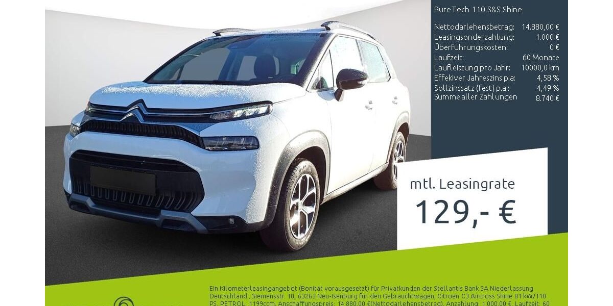 Citroen C3 Aircross 10.375 km 14.739 &euro; Borken 46325