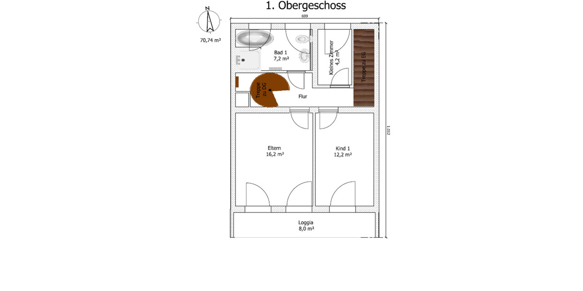 Reihenhaus Gladbeck Alt-Rentfort - 7 Zimmer, 140 m&sup2;, 1.950&euro; | Angebot:25595852