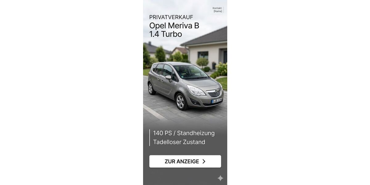 Opel Meriva 150.000 km 5.199 &euro; Gladbeck 45964