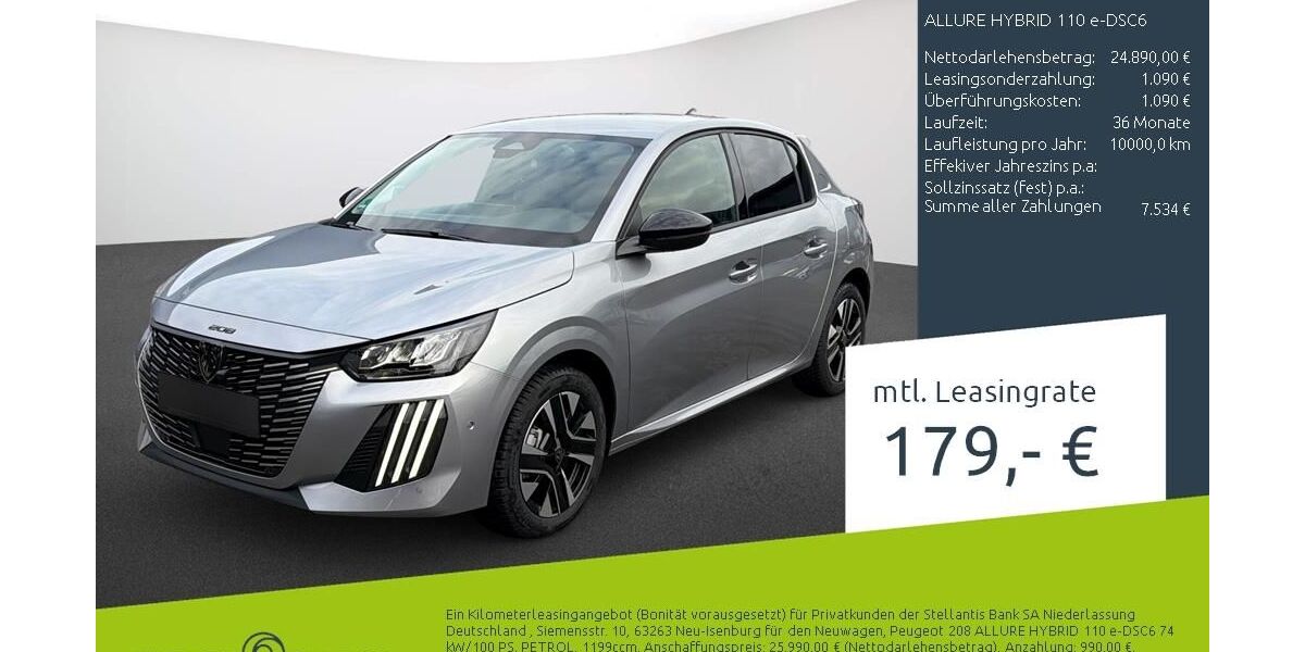 Peugeot 208 1.900 km 25.290 &euro; Bocholt 46395