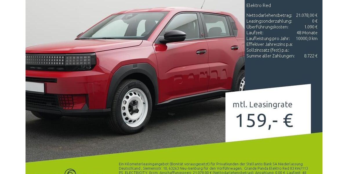 Fiat Grande Panda 1.500 km 20.444 &euro; Borken 46325
