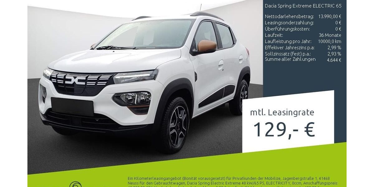 Dacia Spring 4.430 km 13.470 &euro; Borken 46325