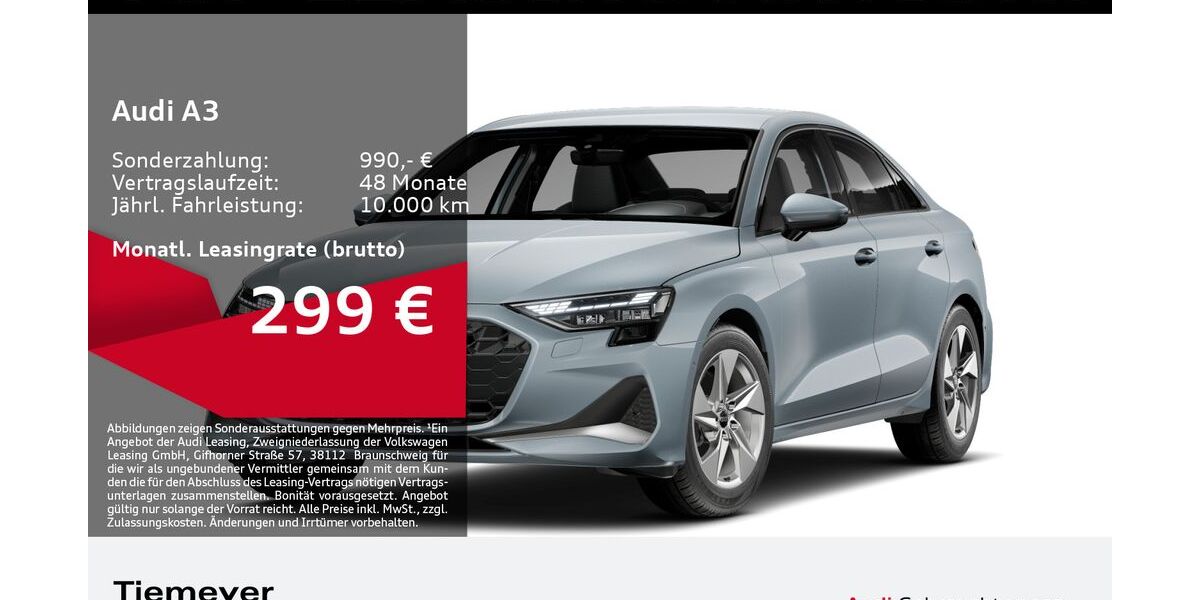 Audi A3 13.849 km 32.980 &euro; Dorsten 46284
