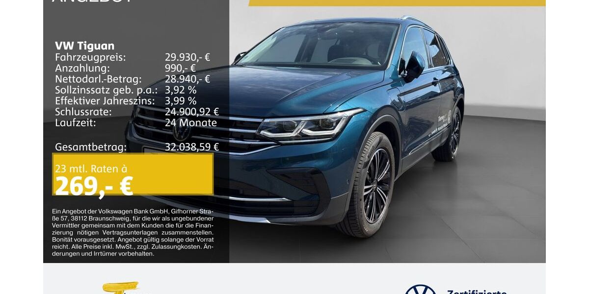 VW Tiguan 54.999 km 28.390 &euro; Oberhausen 46047