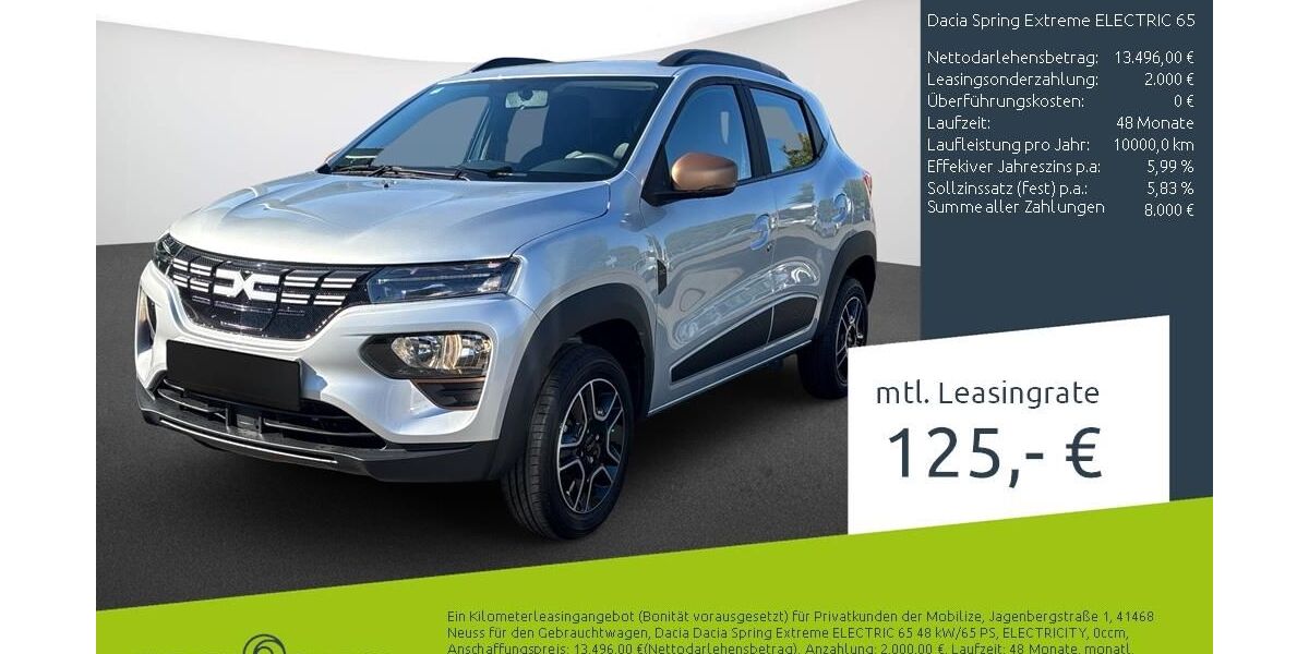 Dacia Spring 16.870 km 13.496 &euro; Borken 46325