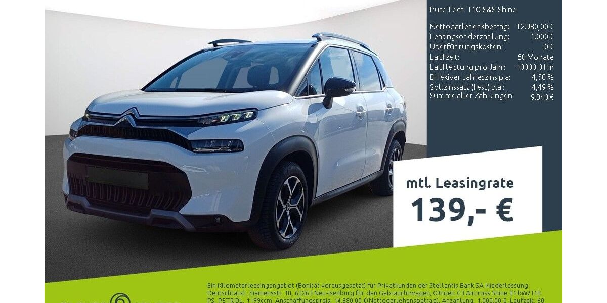Citroen C3 Aircross 15.644 km 12.680 &euro; Bocholt 46395