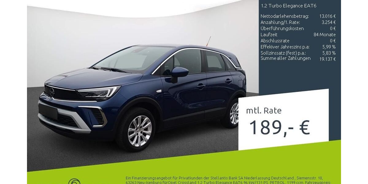 Opel Crossland (X) 27.949 km 16.270 &euro; Bocholt 46395