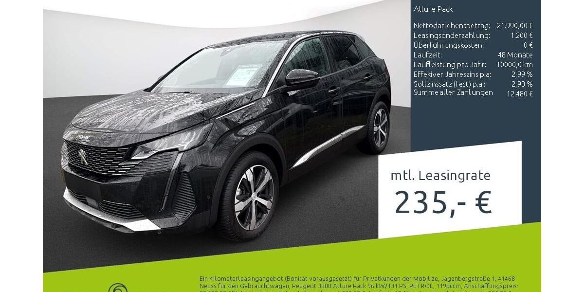 Peugeot 3008 45.507 km 21.333 &euro; Borken 46325
