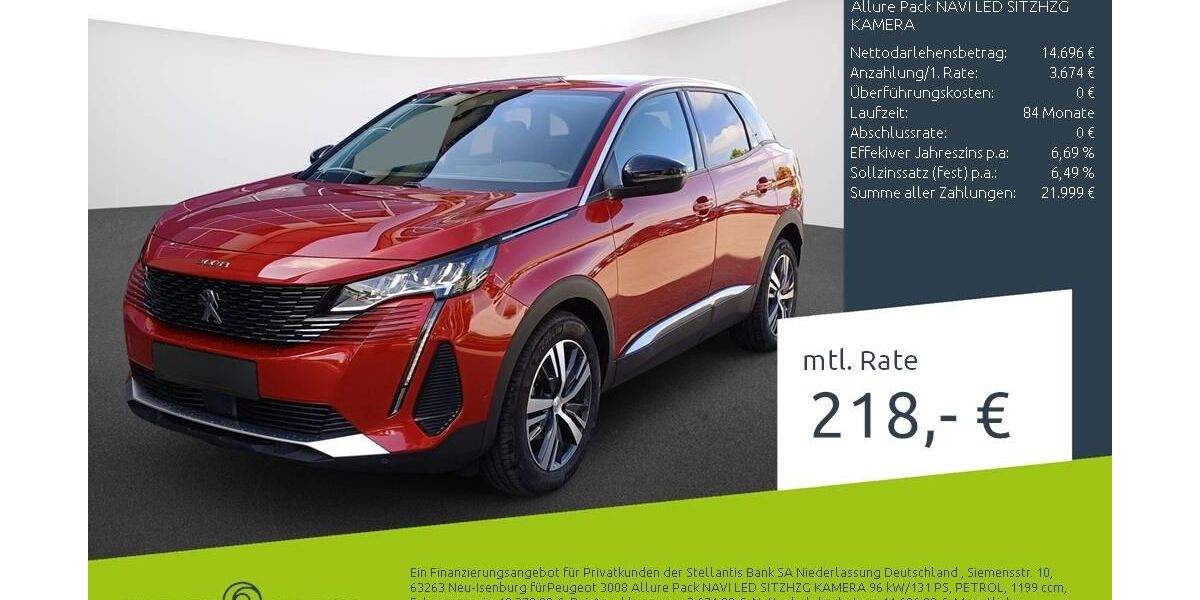 Peugeot 3008 48.075 km 18.889 &euro; Borken 46325