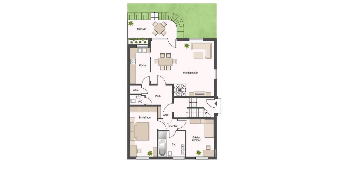 Etagenwohnung Moers Hülsdonk - 4 Zimmer, 104 m&sup2;, 279.000&euro; | Angebot:26595182