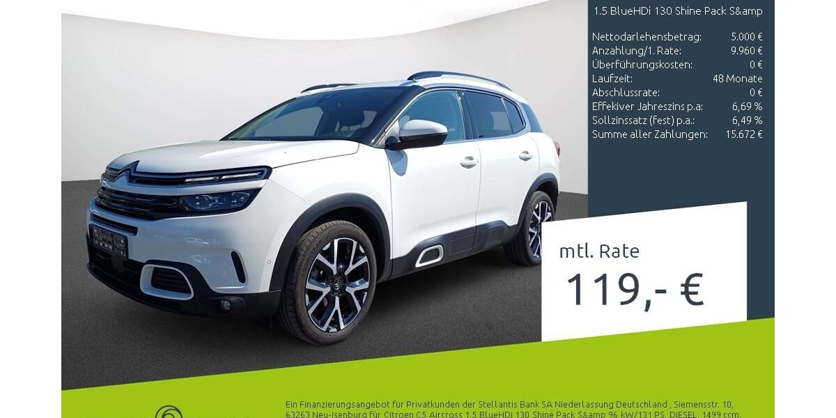 Citroen C5 Aircross 147.887 km 14.960 &euro; Borken 46325
